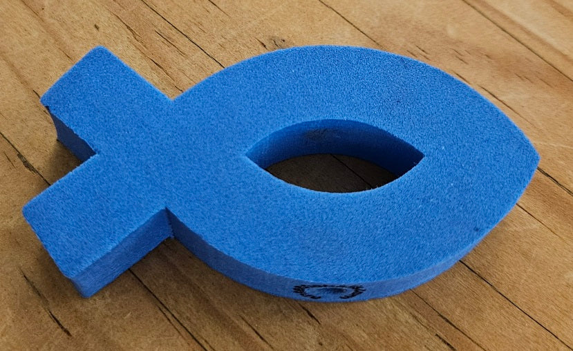 *Last One* Vintage JESUS Christian Fish Antenna Topper / Dashboard Bud