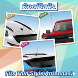 Coolballs Cool Air Force Lady Car Antenna Topper - Thin Antenna Fit