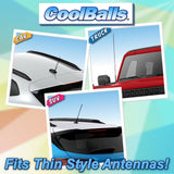 Coolballs Irish Ireland Flag Car Antenna Topper - Thin Antenna Fit