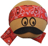 Coolballs Cool Dude Red Bandana Car Antenna Topper - Thin Antenna Fit