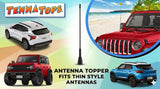 Mickey Golf Ball Car Antenna Topper - Thin Antenna Fit