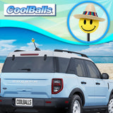 Coolballs Happy Amigo Mexican Sombrero Hat Car Antenna Topper - Thick Fat Antenna Fit