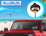 Coolballs Cool Dude Black Beanie Hat Antenna Topper - Thin Antenna Fit