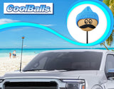 Coolballs Cool Dude Blue Beanie Hat Antenna Topper - Thin Antenna Fit