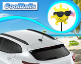 Coolballs Patriotic Cool Sunshine "Sunny" USA Flag Car Antenna Ball - Thin Antenna Fit