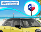 *New* Coolballs Texas Flag Car Antenna Topper - Thin Antenna Fit