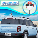 Coolballs "Cool Firefighter" Car Antenna Topper - Thick Antenna Fit