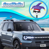 Coolballs Cool Jester Car Antenna Topper - Thick Antenna Fit