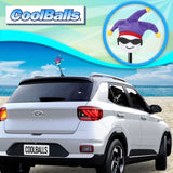 Coolballs Cool Jester Car Antenna Topper - Thick Antenna Fit