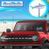 Cooltoppers "Cool Jaws" Shark Car Antenna Topper - Thin Antenna Fit