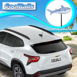 Cooltoppers "Cool Jaws" Shark Car Antenna Topper - Thin Antenna Fit
