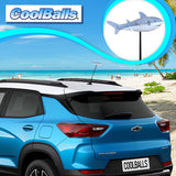 Cooltoppers "Cool Jaws" Shark Car Antenna Topper - Thin Antenna Fit