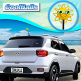 Coolballs California Sunshine Car Antenna Topper (Green Shades) - Thick Antenna Fit
