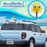 Coolballs California Sunshine Car Antenna Topper (Green Shades) - Thick Antenna Fit
