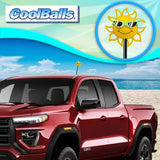 Coolballs California Sunshine Car Antenna Topper (Green Shades) - Thick Antenna Fit