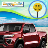 HappyBalls Yellow Happy Smiley Face Antenna Topper - Thick Antenna Fit