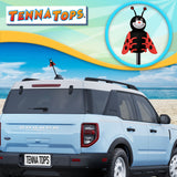 Tenna Tops Red "Lucky" Ladybug Car Antenna Topper - Thick Antenna Fit