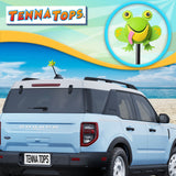 Tenna Tops Cute Frog Car Antenna Topper (Green) - Thick Antenna Fit