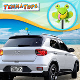 Tenna Tops Cute Frog Car Antenna Topper (Green) - Thick Antenna Fit
