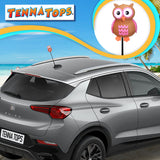 Tenna Tops Pink Owl Car Antenna Topper - Thin Antenna Fit