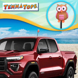 Tenna Tops Pink Owl Car Antenna Topper - Thick Antenna Fit