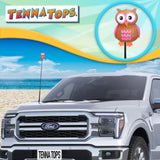 Tenna Tops Pink Owl Car Antenna Topper - Thin Antenna Fit