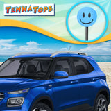 ..Tenna Tops Happy Smiley Face Car Antenna Ball (Blue) - Thick Antenna Fit