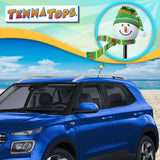 Tenna Tops Snowman Green Winter Hat & Scarf Car Antenna Topper - Thick Antenna Fit