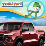 Tenna Tops Snowman Green Winter Hat & Scarf Car Antenna Topper - Thick Antenna Fit