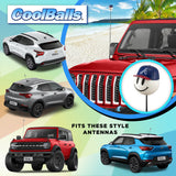 Atlanta Braves Car Antenna Topper (MLB Baseball) - Thin Antenna Fit