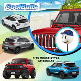New York Mets Car Antenna Topper (MLB Baseball) - Thin Antenna Fit