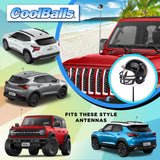 Atlanta Falcons Helmet Car Antenna Topper (NFL Football) - Thin Antenna Fit