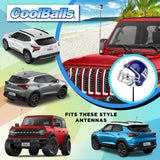 New York Giants Car Antenna Topper (NFL Football) - Thin Antenna Fit