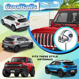 New York Jets Car Antenna Topper (NFL Football) - Thin Antenna Fit