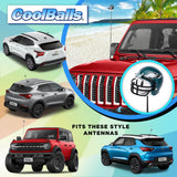 Philadelphia Eagles Car Antenna Topper (NFL Football) - Thin Antenna Fit