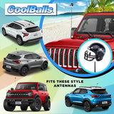 Seattle Seahawks Car Antenna Topper (NFL Football) - Thin Antenna Fit