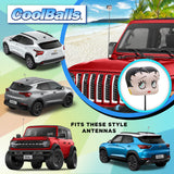 Coolballs Betty Boop Car Antenna Topper - Thin Antenna Fit