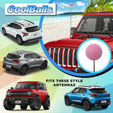 Coolballs Pink Golf Ball Antenna Topper