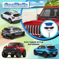 Coolballs "Cool Cop" Police Car Antenna Topper