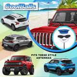 Coolballs "Cool Cop" Police Car Antenna Topper