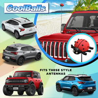 Cooltoppers Red Ladybug Antenna Topper