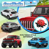 Cooltoppers Red Ladybug Antenna Topper