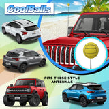 Coolballs Cool Volleyball Antenna Topper - Thin Antenna Fit