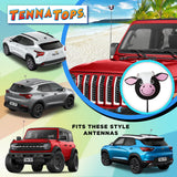 Tenna Tops Cute Cow Car Antenna Topper