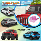 Tenna Tops Pink Cowgirl Hat Car Antenna Topper - Thin Antenna Fit
