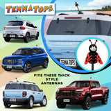 Tenna Tops Red "Lucky" Ladybug Car Antenna Topper