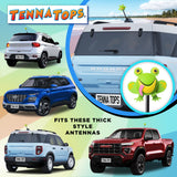 Tenna Tops Cute Frog Car Antenna Topper (Green)