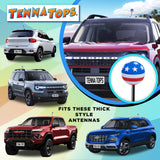 Tenna Tops Patriotic American USA Flag Car Antenna Ball