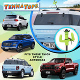 Happyballs Cowboy Cactus Car Antenna Topper - Thick Antenna Fit