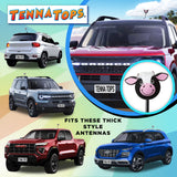 Tenna Tops Cute Cow Car Antenna Topper